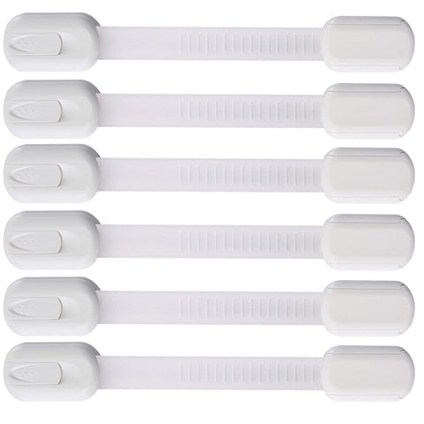 Vmaisi Multi-Use Adhesive Strap Locks for Baby Proofing Cabinets & Drawers