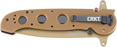 CRKT M16-14DSFG Folding Knife with Liner Lock, Desert Tan, M16-14DSFG