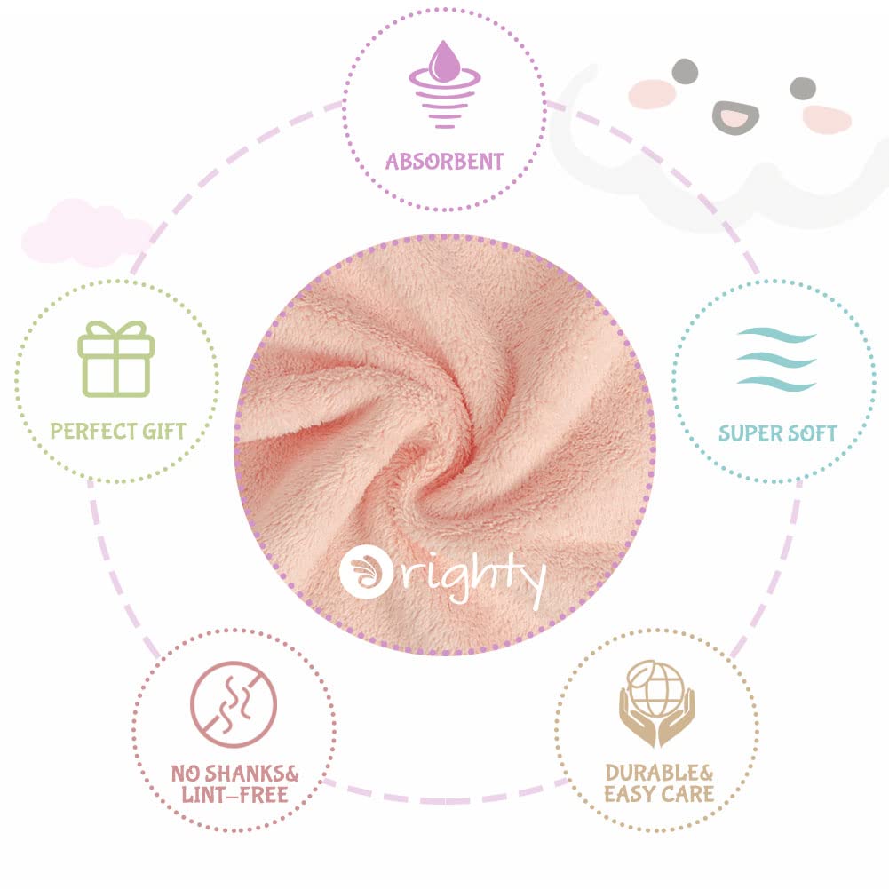 Orighty Baby Burp Cloths, 8 Pack Burping Cloths for Babies, 20 x 10 Inch
