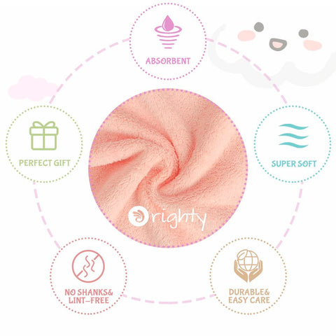 Orighty Baby Burp Cloths, 8 Pack Burping Cloths for Babies, 20 x 10 Inch