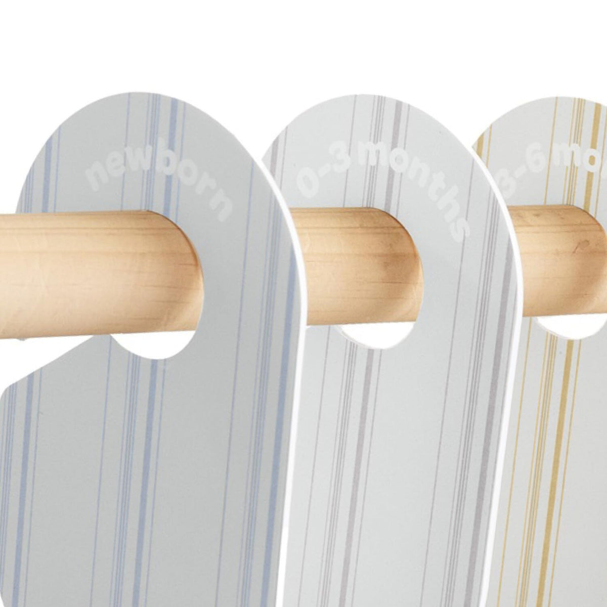 3 Sprouts Baby Closet Dividers, Newborn to 2T, Stripe, 8 Piece Set
