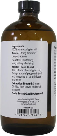 Now Foods: Eucalyptus Oil, 16 oz ( 3 pack)