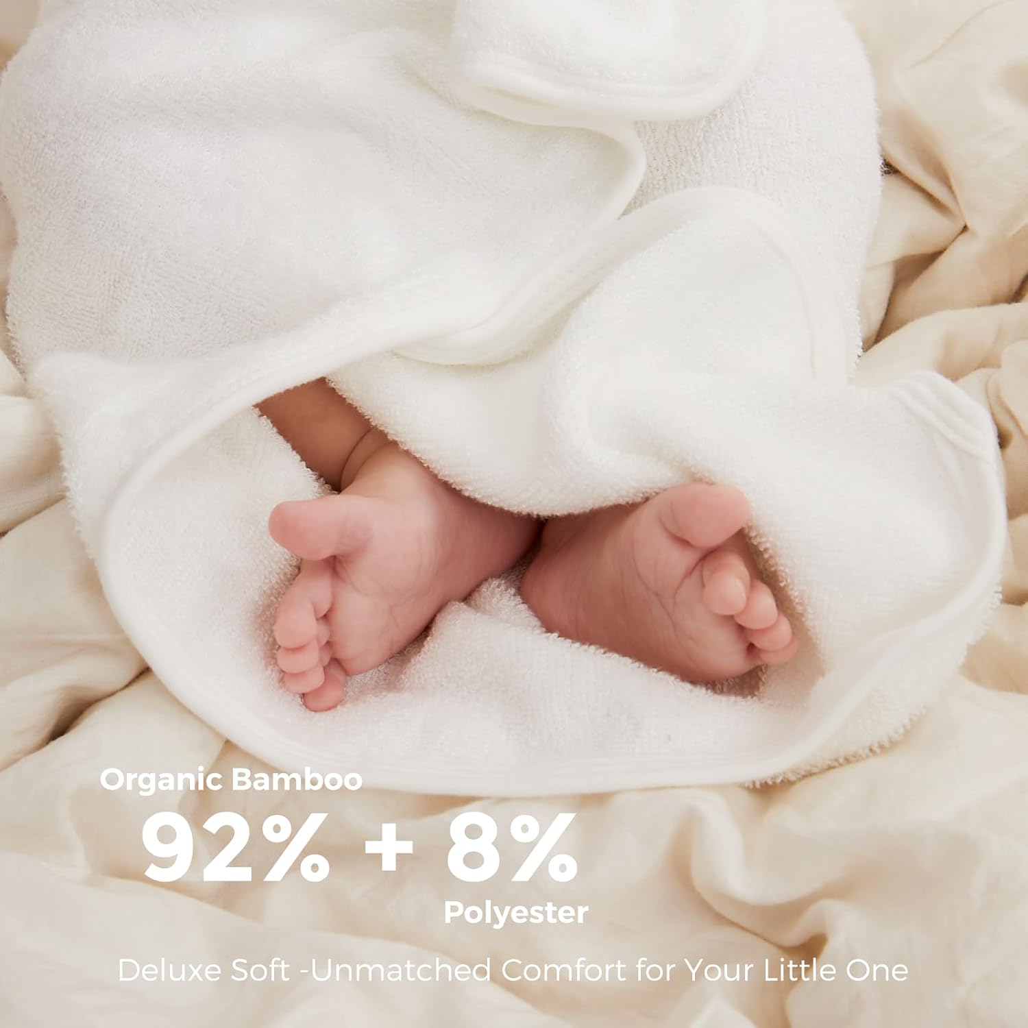 Momcozy Baby Towel, 5pcs Baby Bath Towel Set, Soft&Breathable, Bear