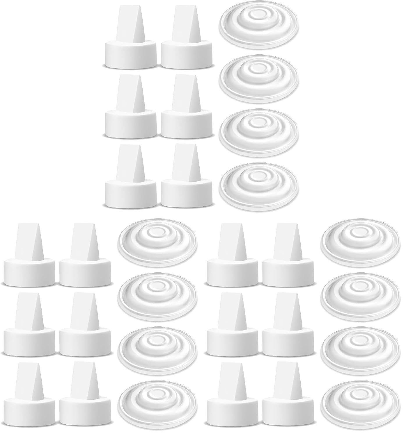 Maymom Pump Parts Compatible with Spectra S1 S2 9 Plus Synergy Gold Incl Duckbill Valve Silicone Membrane Not Original Spectra S1 S2 Replacement Pump Parts (Pack of 3)