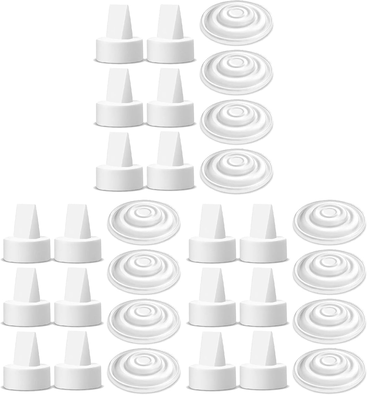 Maymom Pump Parts Compatible with Spectra S1 S2 9 Plus Synergy Gold Incl Duckbill Valve Silicone Membrane Not Original Spectra S1 S2 Replacement Pump Parts (Pack of 3)