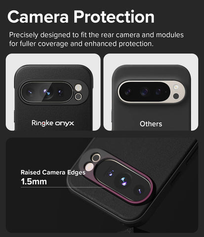 Ringke Onyx [Compatible with MagSafe] Designed for Google Pixel 9 Pro XL Case, Anti-Fingerprint Technology Prevents Oily Smudges Non-Slip Enhanced Grip Precise Cutouts for Camera - Magnetic Black