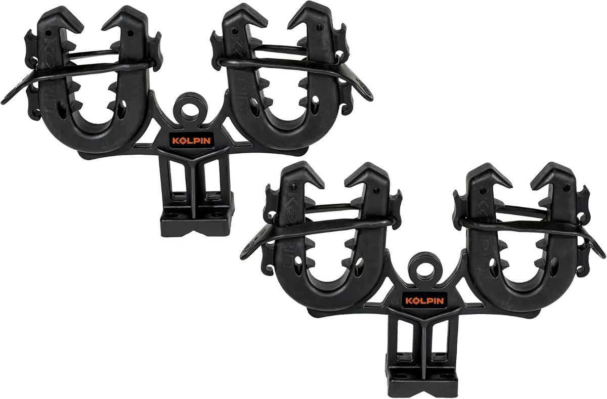 Kolpin Rhino Grip® Double – Pair | Carry two Guns, Bows, Shovels & More, Broadly Fits ATV/UTV/Truck/Trailer/ Rack Mount | Fits 5/8”–1-1/4” Bars or Flat Surfaces - 21505