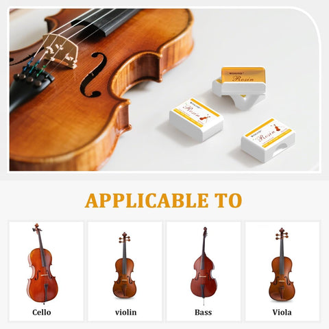 Rosin Violin Rosin Light Low Dust Rosin 20 Pack for Bows for Violin Viola and Cello (F02-20Pack)