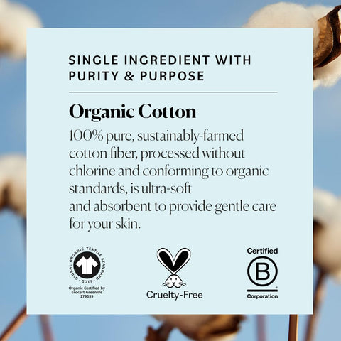 Sky Organics Organic Cotton Swabs 500 Ct, 100% Pure, Natural, Chlorine-Free