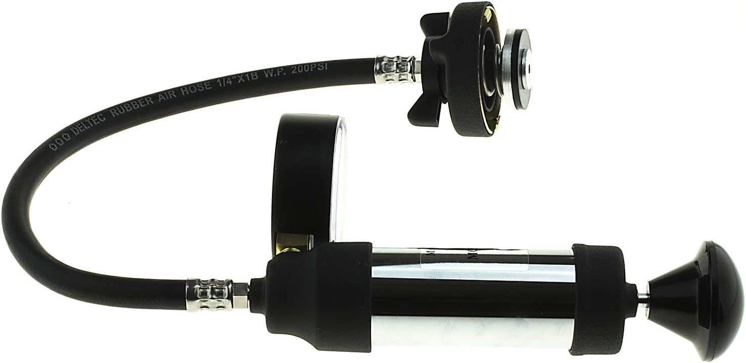 MotoRad MT-300 Pressure Tester Engine Coolant System Pressure Tester Fits Ford F-150 75–15 F-250 99-16 Explorer 91-16 Chevy Silverado 99–16 Toyota Camry 83–17 Honda Accord 76–17 Civic 73–15 CR-V 97–16