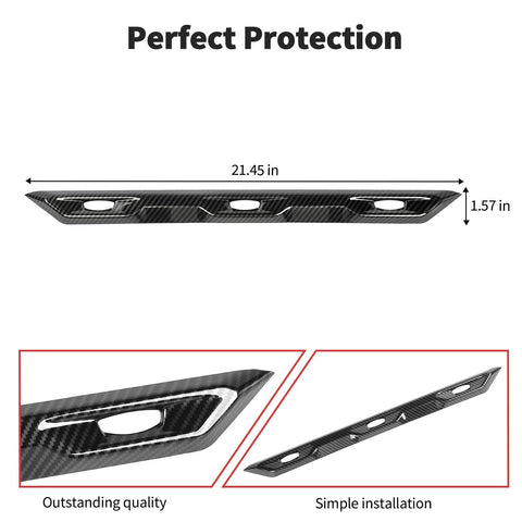JWWY for Bronco Front Grill Mesh Inserts Cover Trim Compatible with 2023 Ford Bronco Raptor Accessories Carbon Fiber