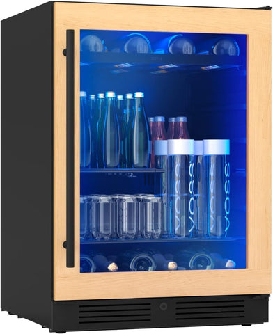 Zephyr Presrv 24 Inch Panel Ready Beverage and Wine Fridge Under Counter