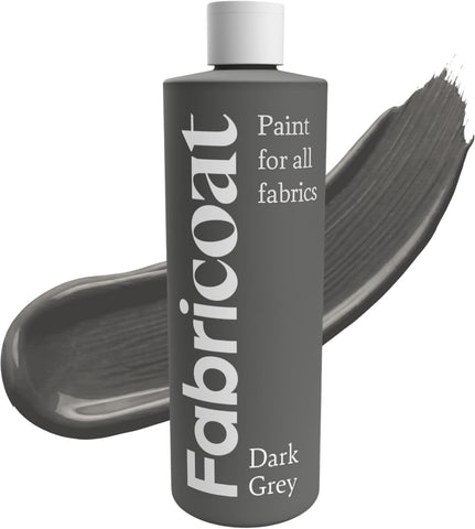 Fabricoat Fabric Paint & Upholstery Dye, Dark Grey, Flexible Finish