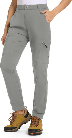 TBMPOY Women's Hiking Cargo Pants Lightweight Water Resistant Quick Dry Fishing Camping Travel Work Pant with 6 Pockets