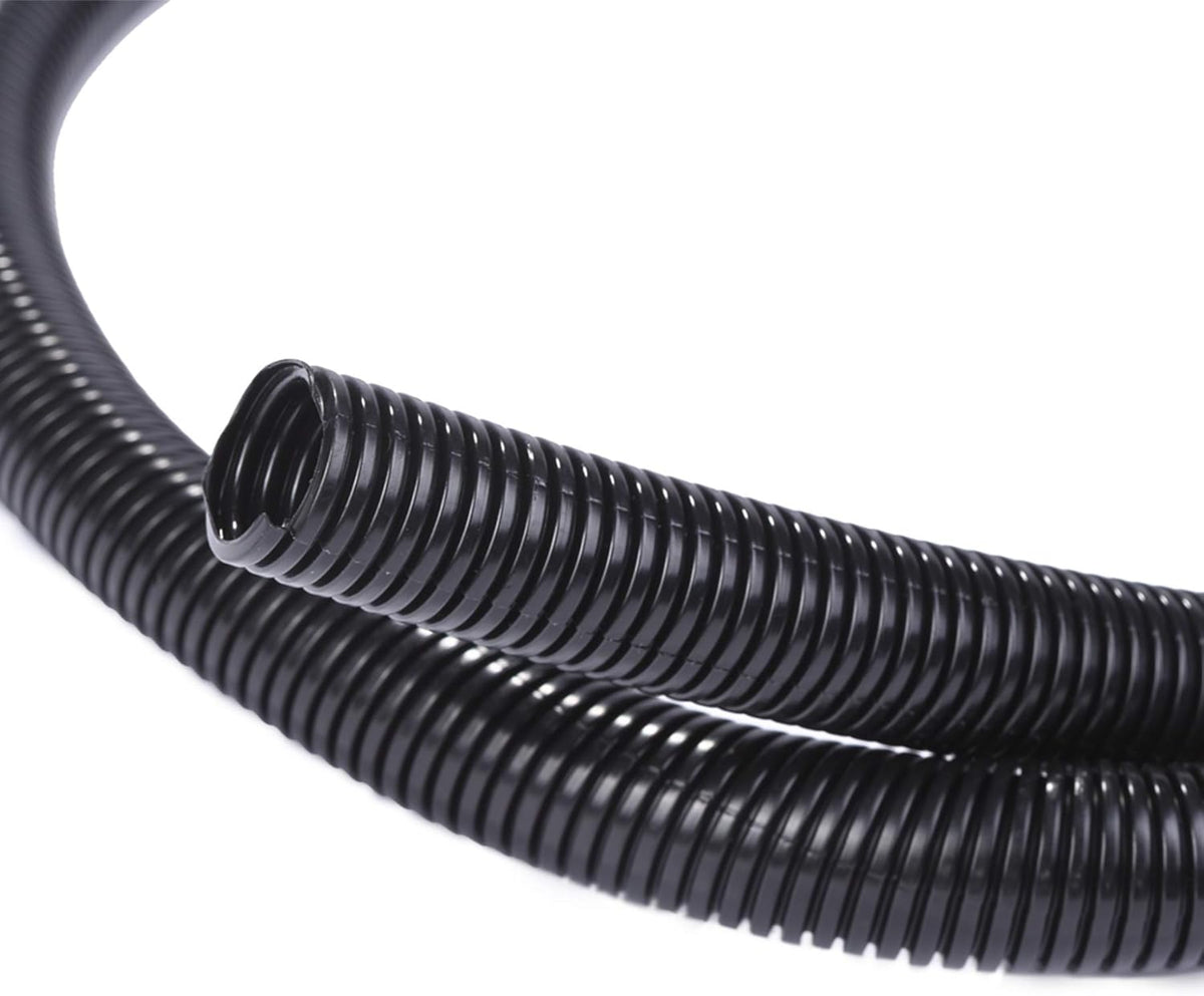Alex Tech 10ft - 1 inch Split Wire Loom Tubing - Black