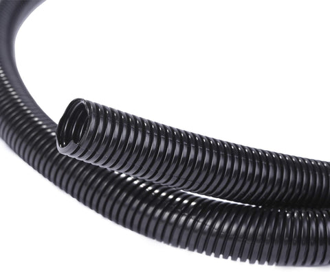 Alex Tech 10ft - 1 inch Split Wire Loom Tubing - Black