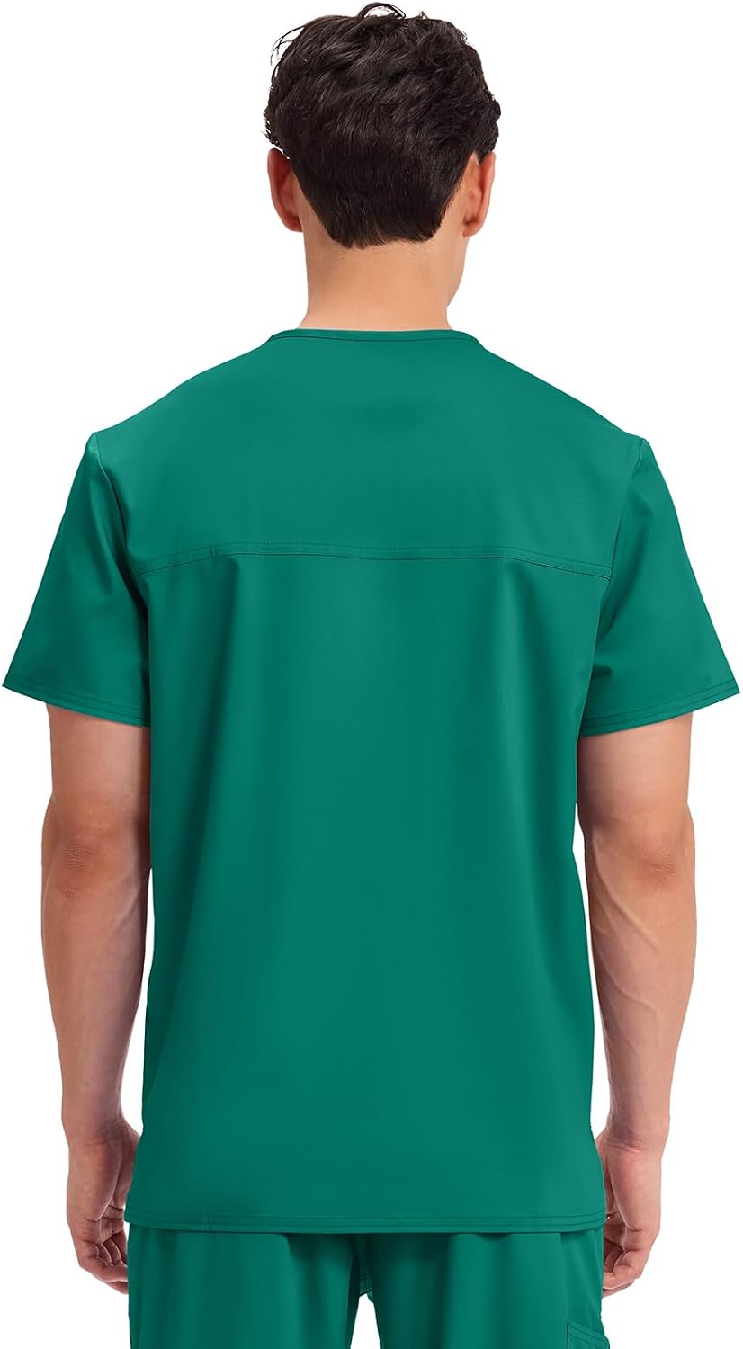 Cherokee WW Revolution V-Neck Scrub Top for Men with 3 Pockets