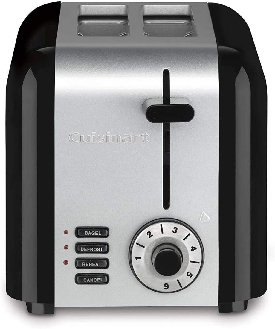 Cuisinart CPT-320P1 Compact 2-Slice Toaster, Brushed Stainless
