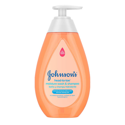 Johnson's Baby Head-to-Toe Gentle Moisture Wash & Shampoo, 13.6 fl. oz