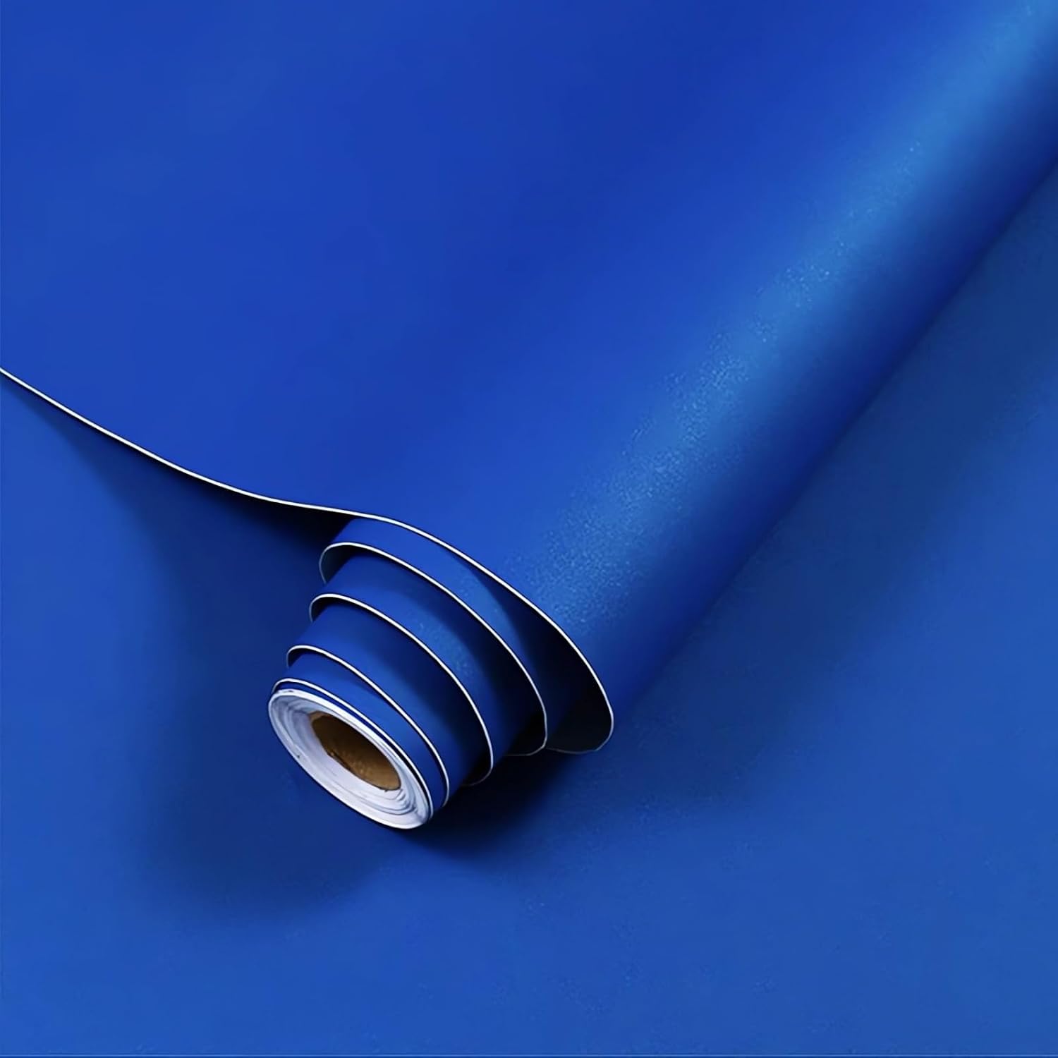 15.7" x 118" Contact Paper Blue Peel and Stick Wallpaper Removable Self-Adhesive Stick on Wall Paper Dark Blue Thickening Waterproof Wallpaper for Countertops Bathroom Kitchen Cabinet Vinyl