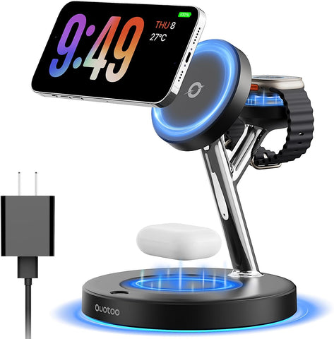3 in 1 MagSafe Wireless Charger Stand for iPhone Apple Watch AirPods