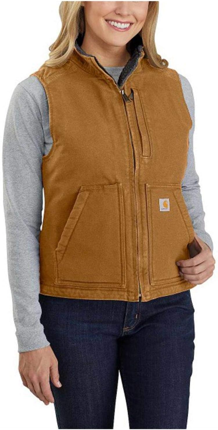 Carhartt Women's Washed Duck Mock Neck Vest