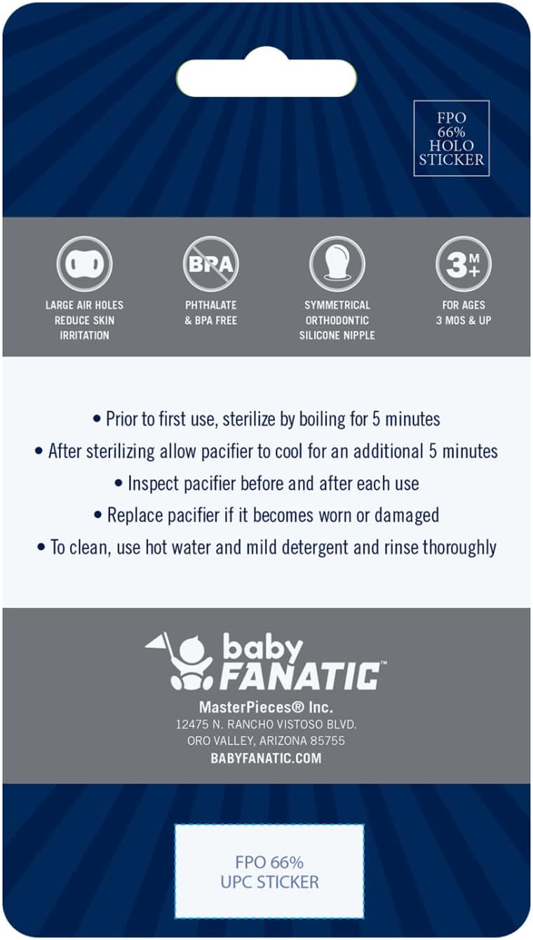 Baby Fanatic NFL Baby Pacifiers