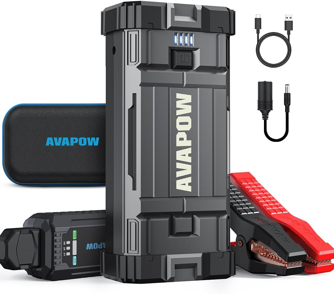 AVAPOW Car Jump Starter, 4000A Peak Battery
