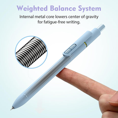 Hiacry 16Pcs Colorful Gel Pens - 0.7mm Fine Point Colored Ink Fidget Pens