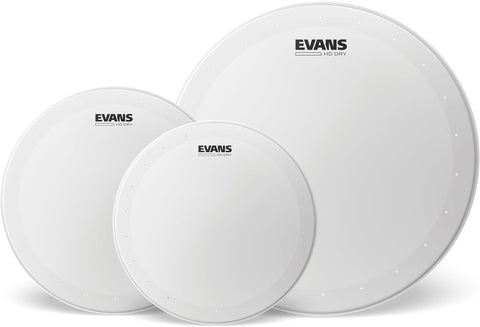 Evans Genera HD Dry Snare Drum Head - 14 Snare Drum Head - Featuring Vent Holes to Control Sustain & Tighten Sound - Overtone Control - Coated with 2 Plies - 14 Inch