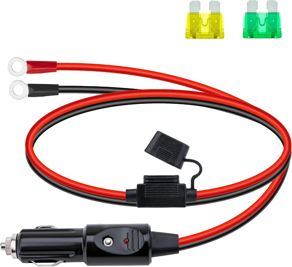 BFXM 12AWG Heavy Duty Cigarette Lighter Plug, 12v Plug with 3.3FT Wire