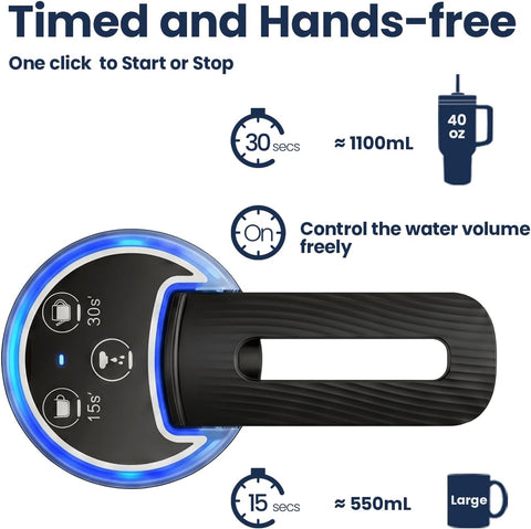 Portable Electric Water Dispenser for 5 Gallon Bottle, Dual Pump High-Speed