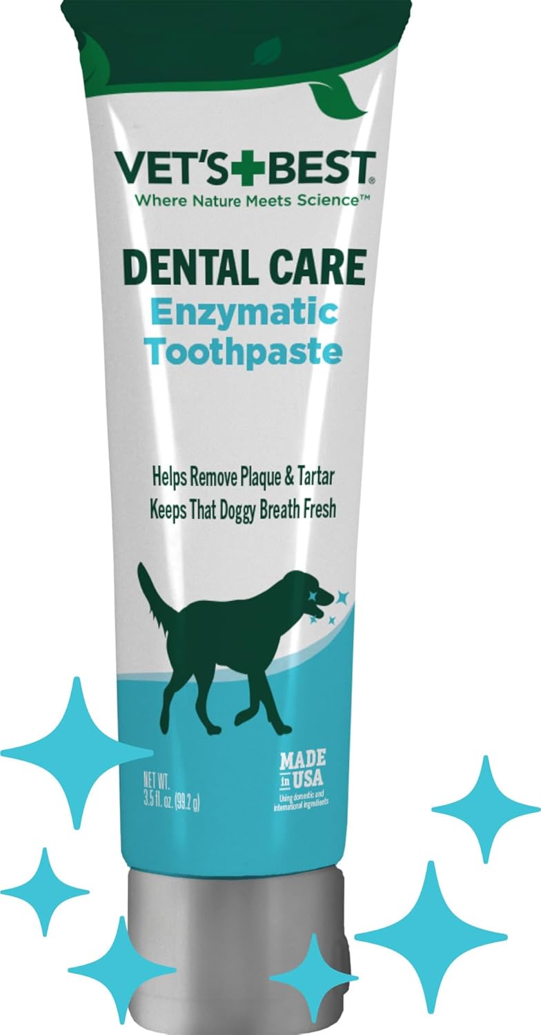 Vet's Best Enzymatic Dog Toothpaste Dental Gel, Vet Formulated 3.5 oz