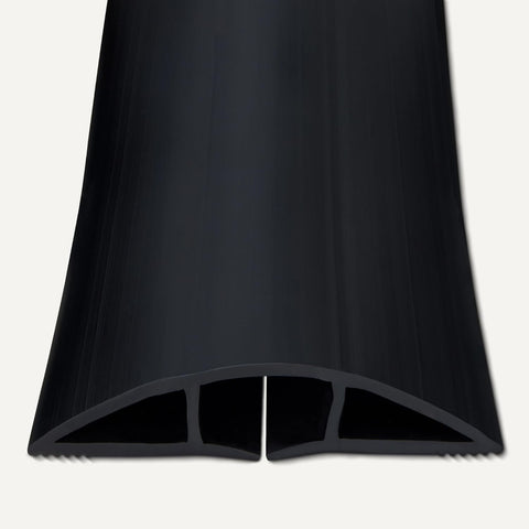 Amazon Basics Floor Cord Cover, 6ft Length, 2.6" Diameter, Cable Protector, Black