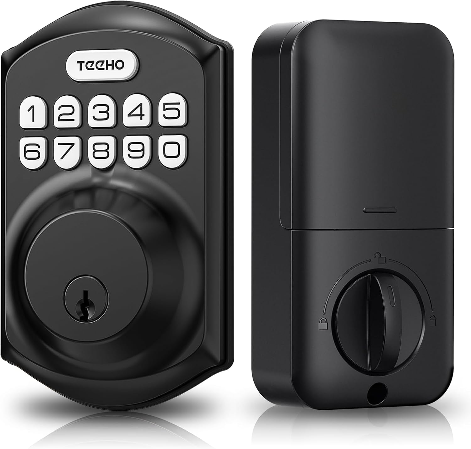 TEEHO TE001 Keyless Entry Deadbolt with Keypad for Front Door, Matte Black