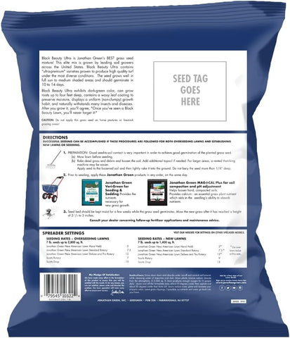 Jonathan Green Black Beauty Ultra Grass Seed - 7 lb