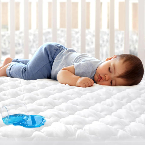Crib Mattress Protector Sheets Fitted Waterproof Crib Mattress Pad Cover