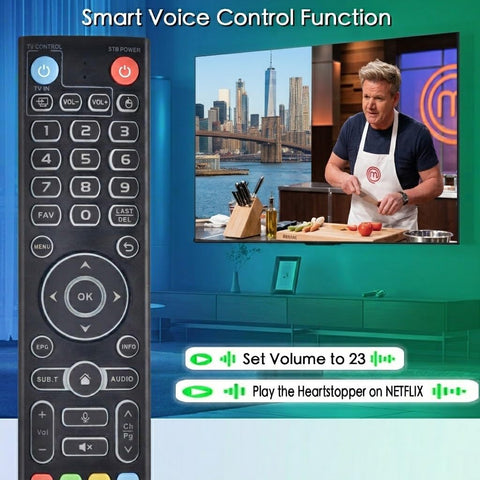Replacement Intelligent Voice Backlit Remote for vSeeBox V5 Pro/V3 Plus/Pro