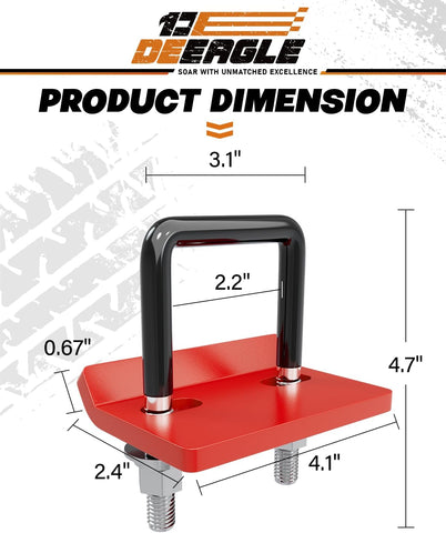 DEEAGLE Hitch Tightener Anti Rattle Stabilizer for 1.25" to 2" Hitch