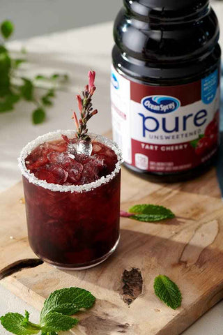 Ocean Spray® Pure Unsweetened Tart Cherry, 100% Tart Cherry Juice, 32 Fl Oz Bottle (Pack of 8)