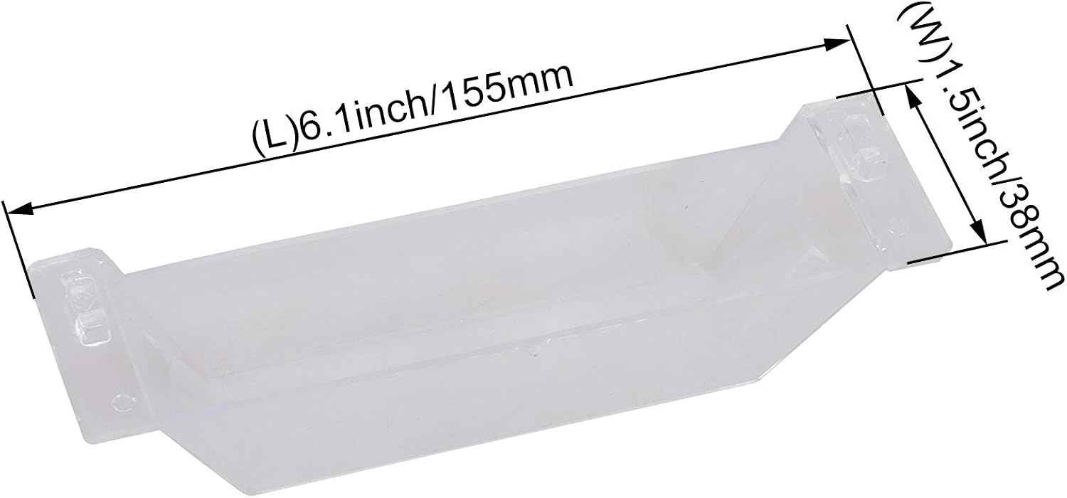 RDEXP Transparent Rectangle Range Hood Oil Collection Grease Cup with Hook 15.5x3.8cm