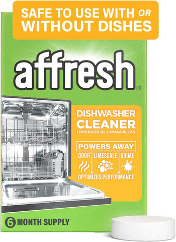 Affresh Dishwasher Cleaner, Mess-Free Deep-Cleaning Tablet, 6 Month Supply