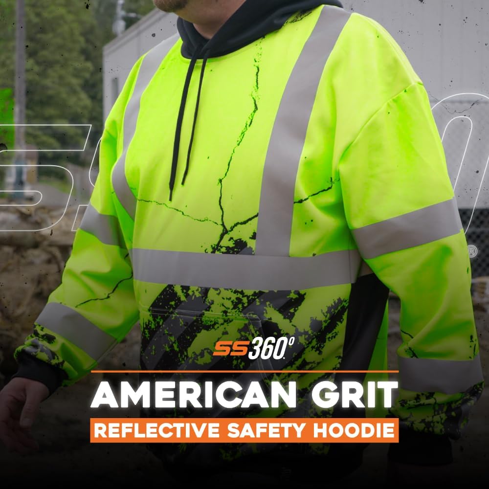 SafetyShirtz SS360 ANSI Class 3 Type R Graphic Hoodie