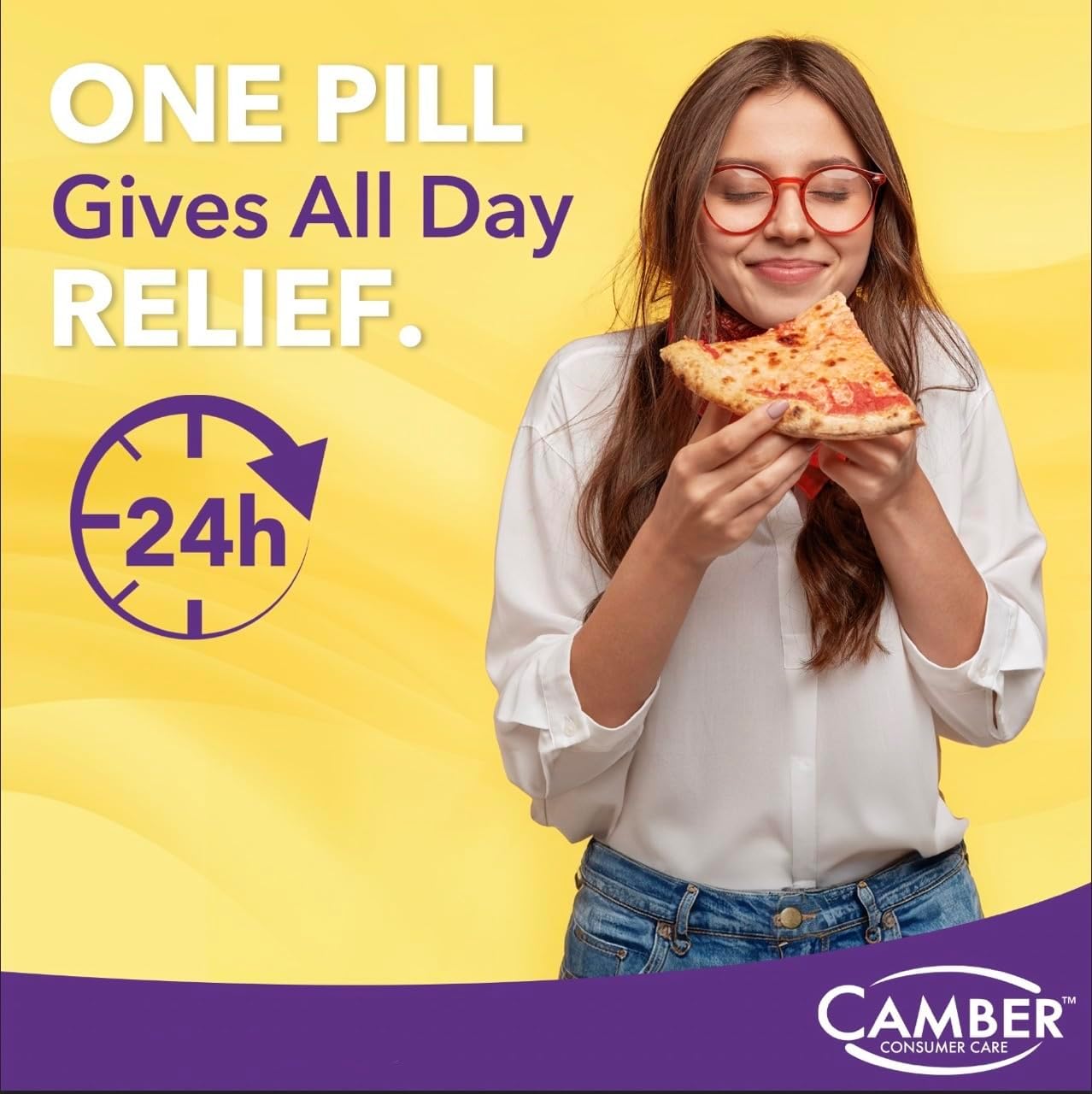 Camber Omeprazole 20mg Delayed-Release Tablets, Heartburn and Acid Reducer Reflux Medicine (42 Count)