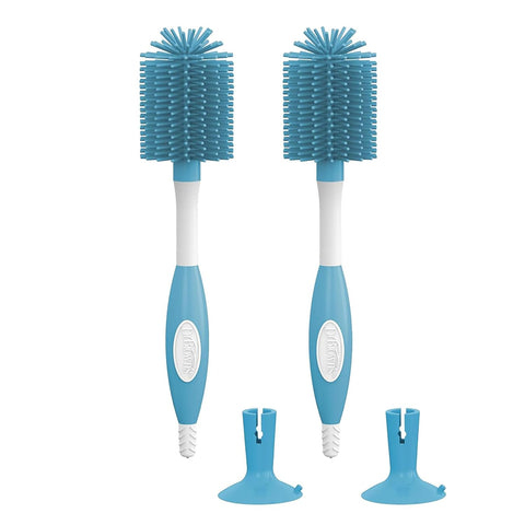 Dr. Brown's Soft Touch Baby Bottle Cleaning Brush, Blue, 2-Pack
