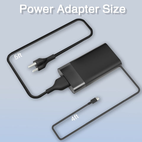 WZXHU New Slim HP 65W USB C Laptop Charger Replacement for HP Spectre x360, Envy, Chromebook, Elitebook x360, Pavilion, Elite x2 Travel Type C Power Cord Ac Adapter