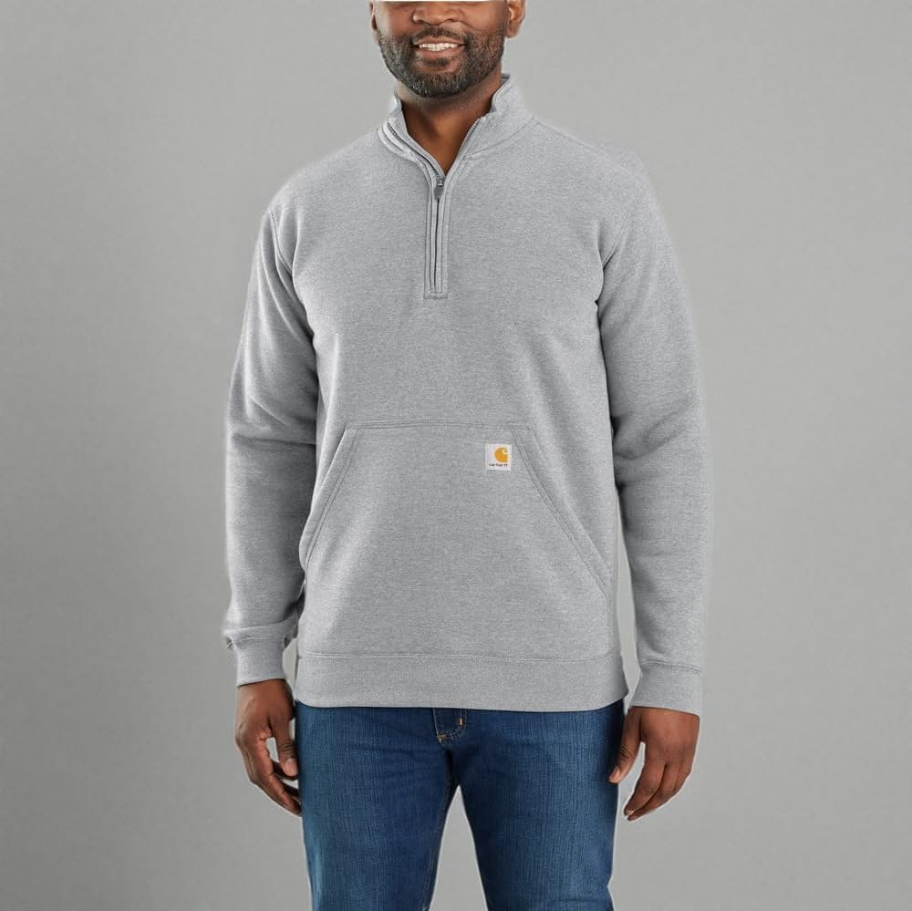Carhartt Men's Marquette 1/4-Zip Mock-Neck Sweatshirt