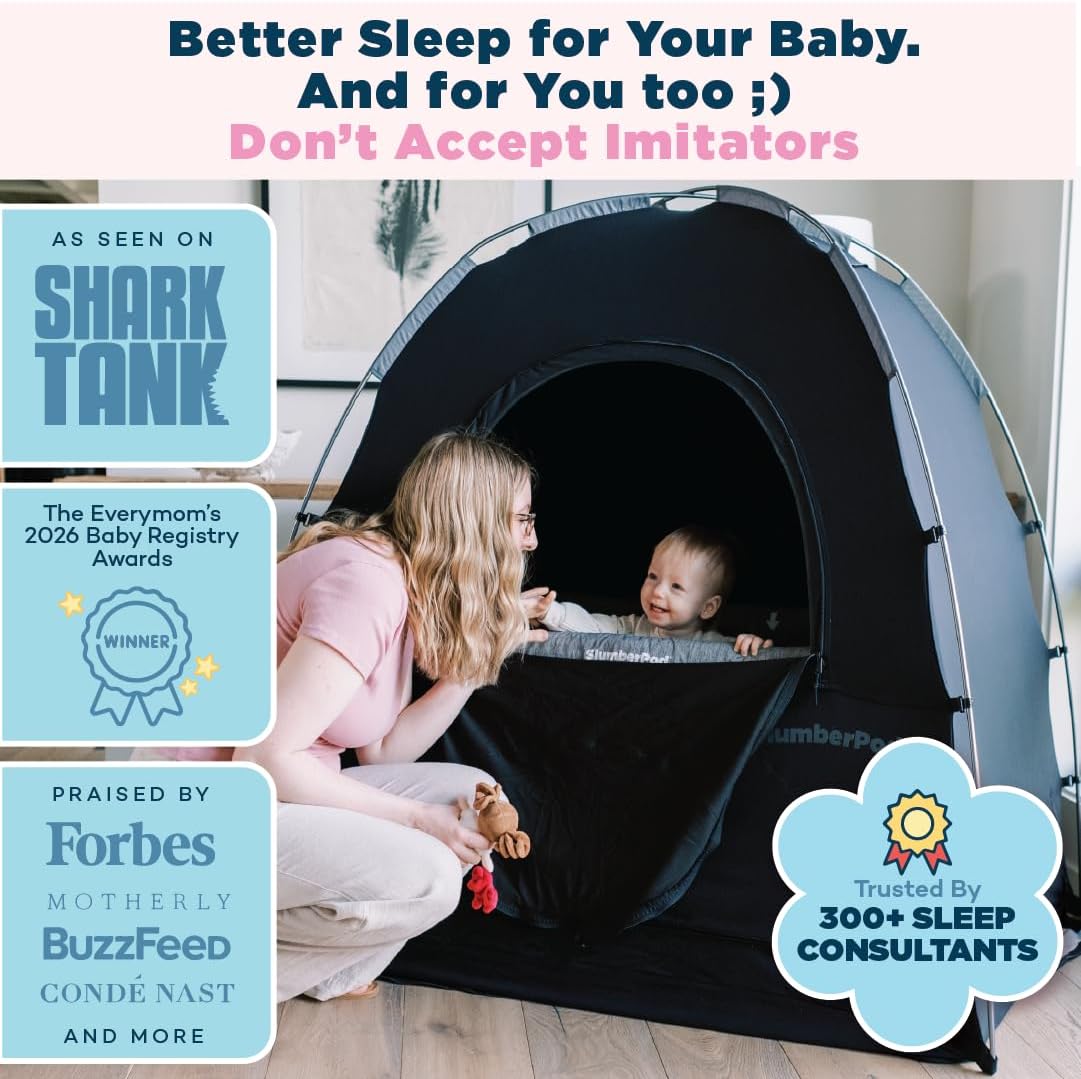 SlumberPod The Original Blackout Sleep Tent for Pack N Play & Mini Crib