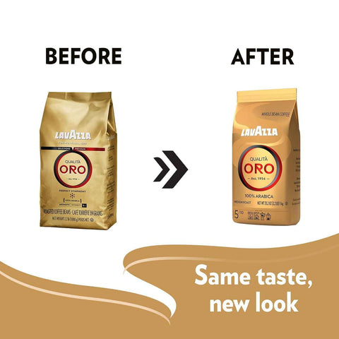 Lavazza QualitÃ Oro Whole Bean Blend, Medium Roast, 2.2 Pound (Pack of 1) ,100% Arabica, Central America & African highland origins, Fruity & Aromatic