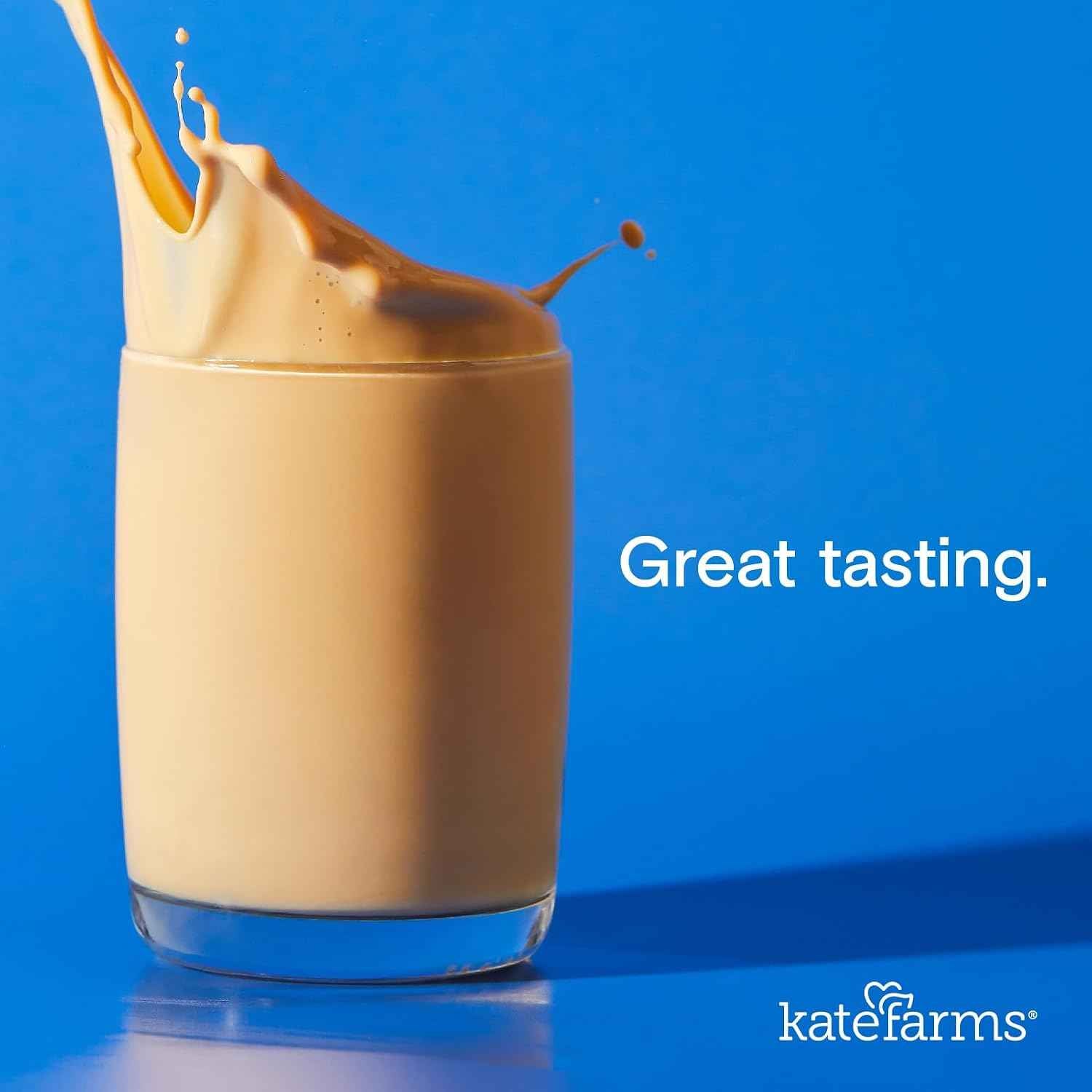 KATE FARMS Organic 1.4 High Calorie Shake, Vanilla, 20g Protein, 6 Pack | Organic vanilla high calorie nutrition shake with 20g protein plus 27 vitamins and minerals.